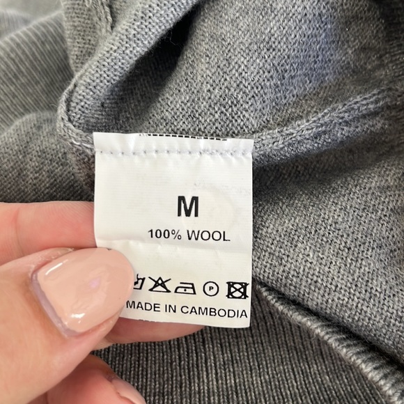 Patch 100%wool‎ sweater cardigan - Picture 5 of 5